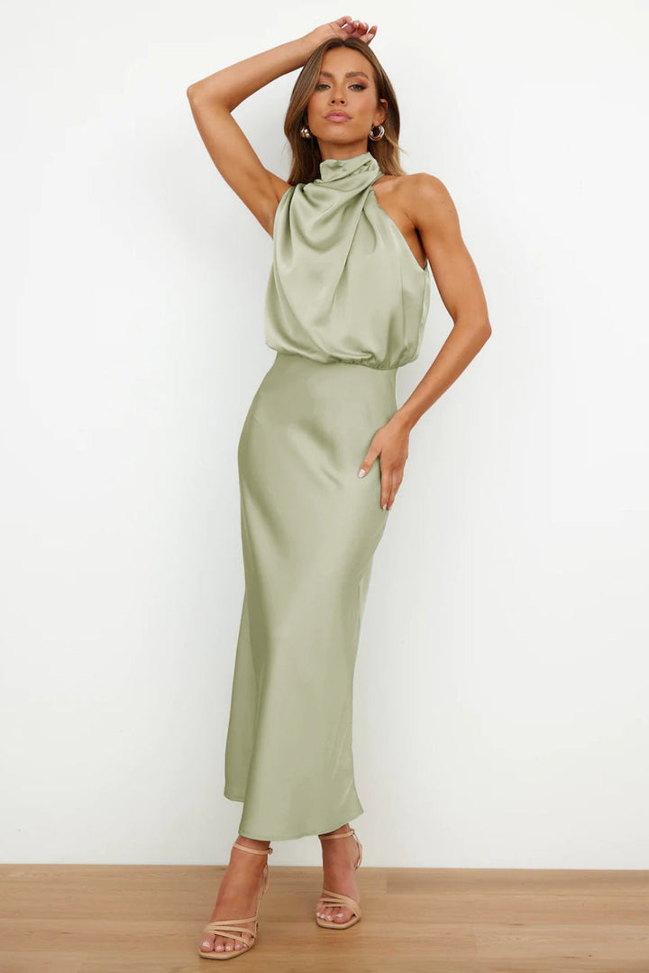 Valentina – Abito drappeggiato elegante maxi