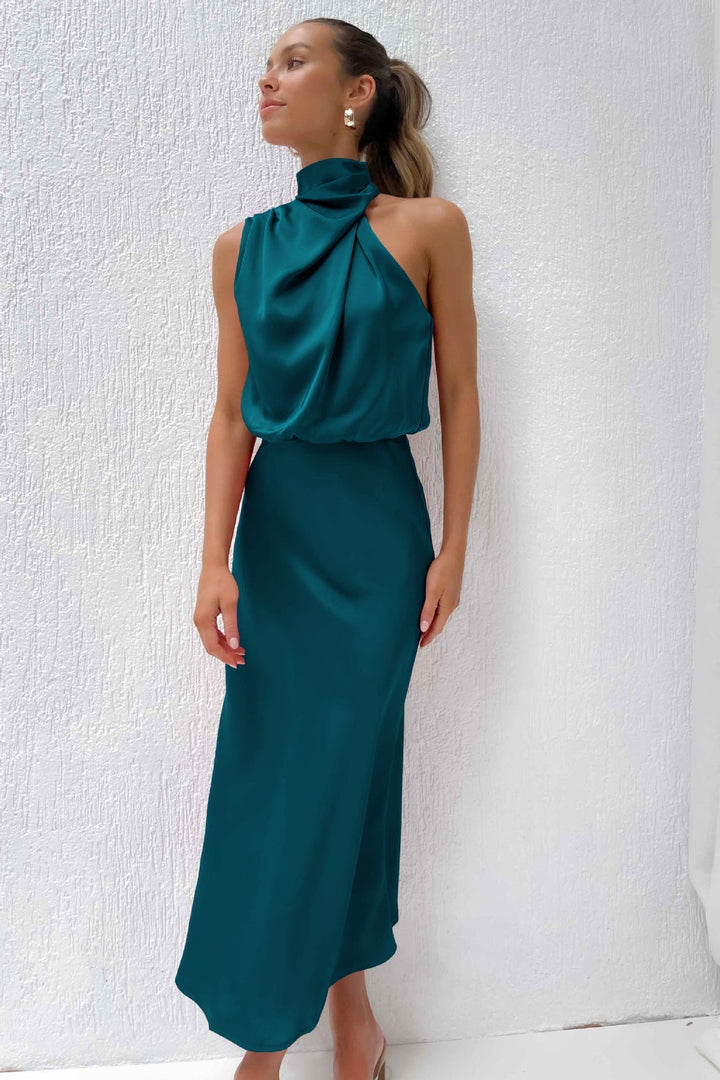Valentina – Abito drappeggiato elegante maxi