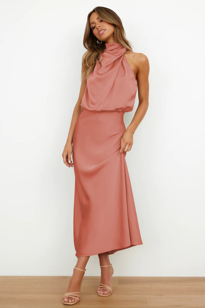 Valentina – Abito drappeggiato elegante maxi