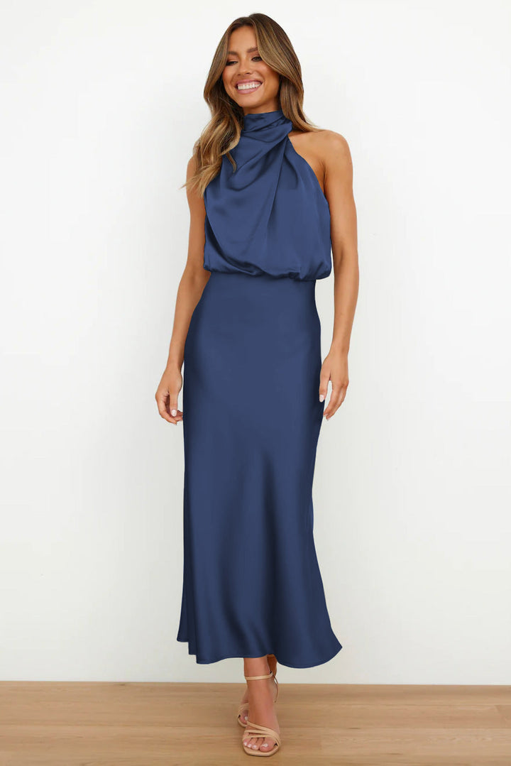 Valentina – Abito drappeggiato elegante maxi