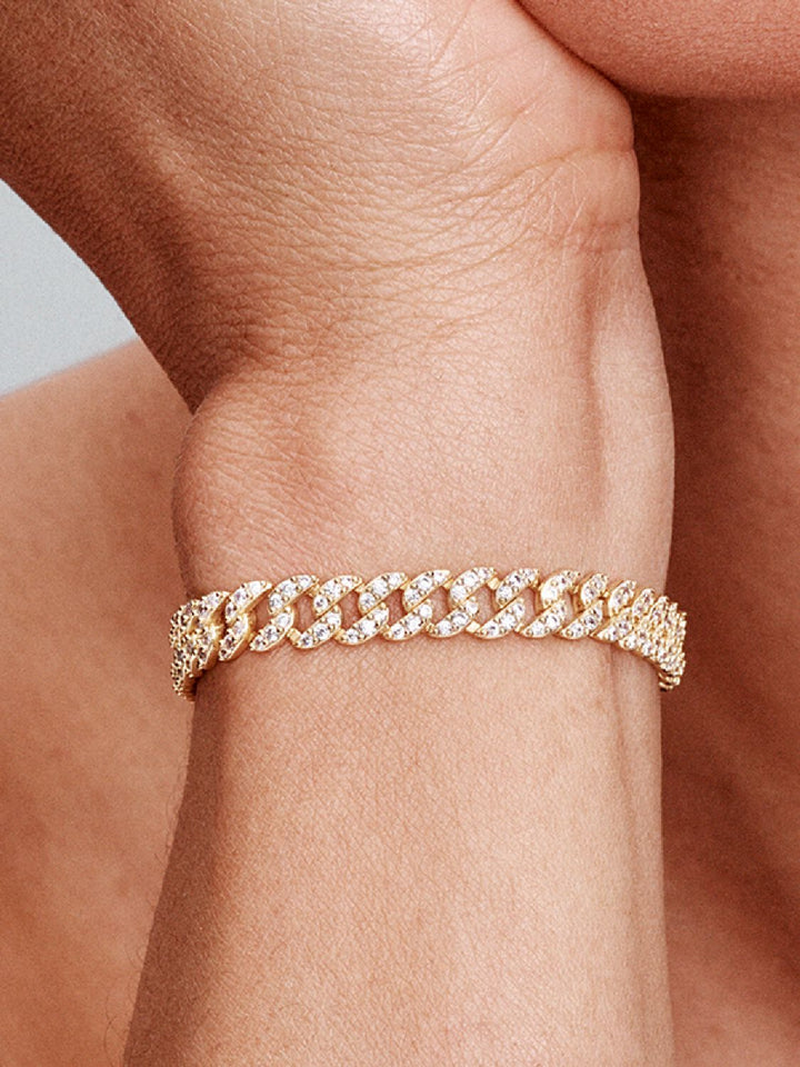 Cubana | Bracciale cubano in moissanite