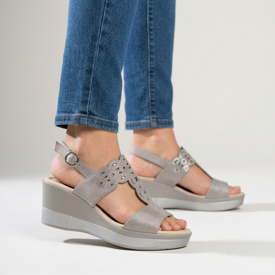 Rachele - Sandalo Donna con Zeppa