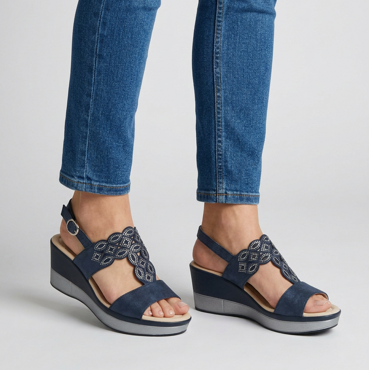 Rachele - Sandalo Donna con Zeppa