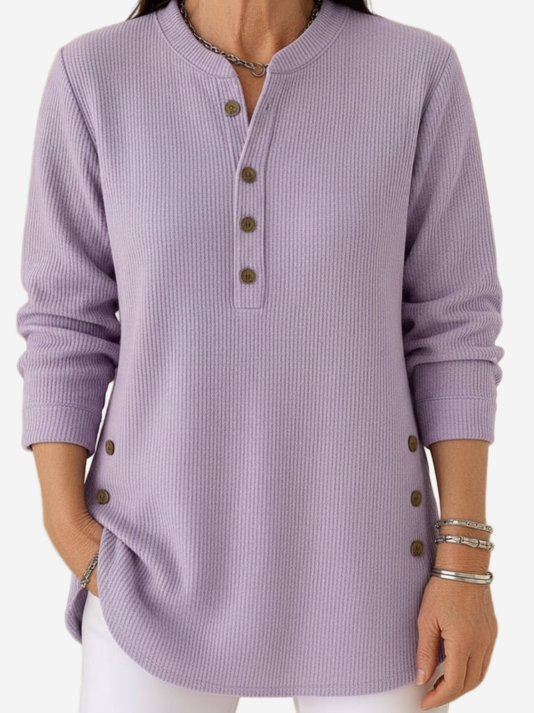 Cristina – Blusa da donna con bottoni