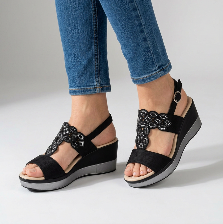 Rachele - Sandalo Donna con Zeppa