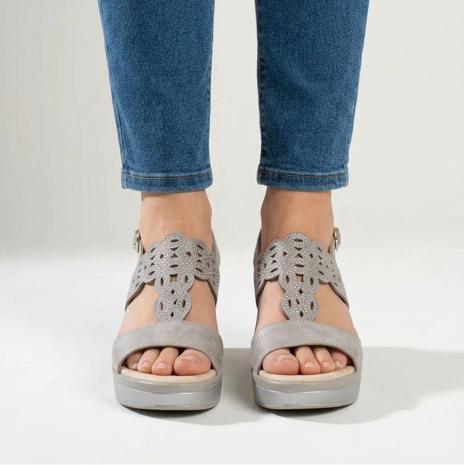 Rachele - Sandalo Donna con Zeppa