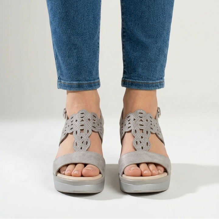 Rachele - Sandalo Donna con Zeppa