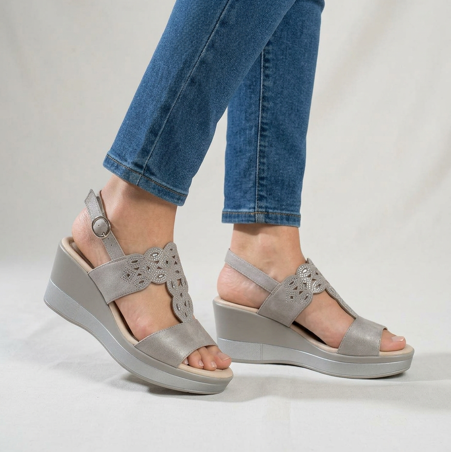 Rachele - Sandalo Donna con Zeppa
