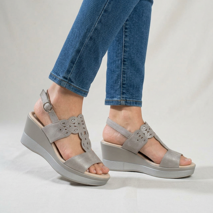Rachele - Sandalo Donna con Zeppa