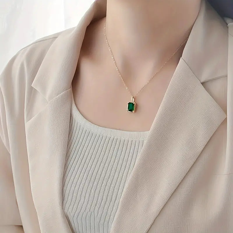 Miriana | Collana con smeraldo e pendente