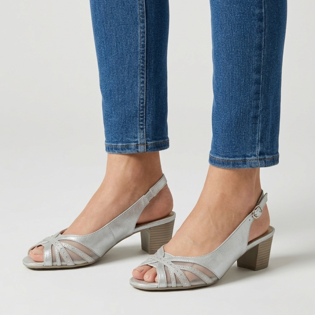 Fiamma - Sandalo comoda Donna con tacco