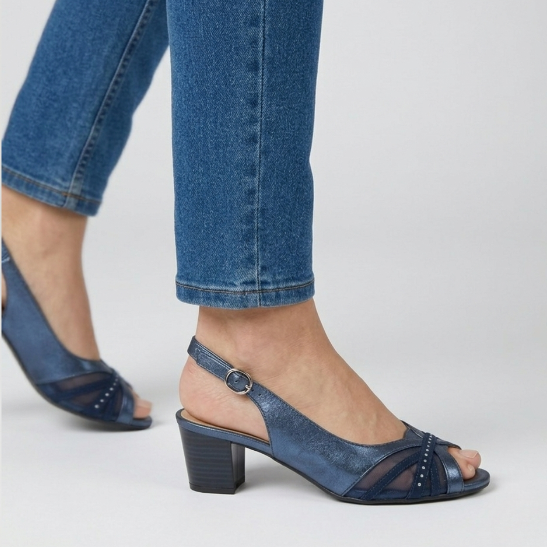 Fiamma - Sandalo comoda Donna con tacco