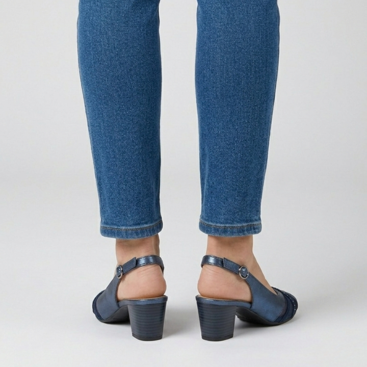Fiamma - Sandalo comoda Donna con tacco