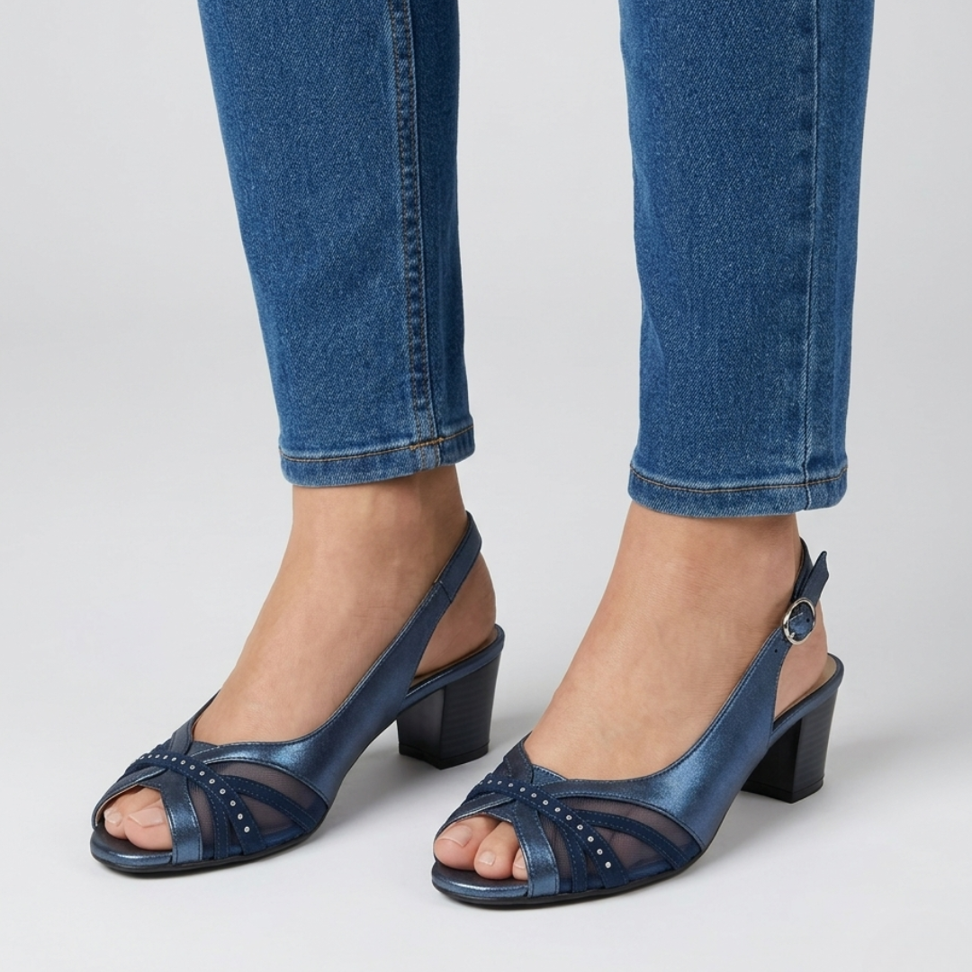 Fiamma - Sandalo comoda Donna con tacco