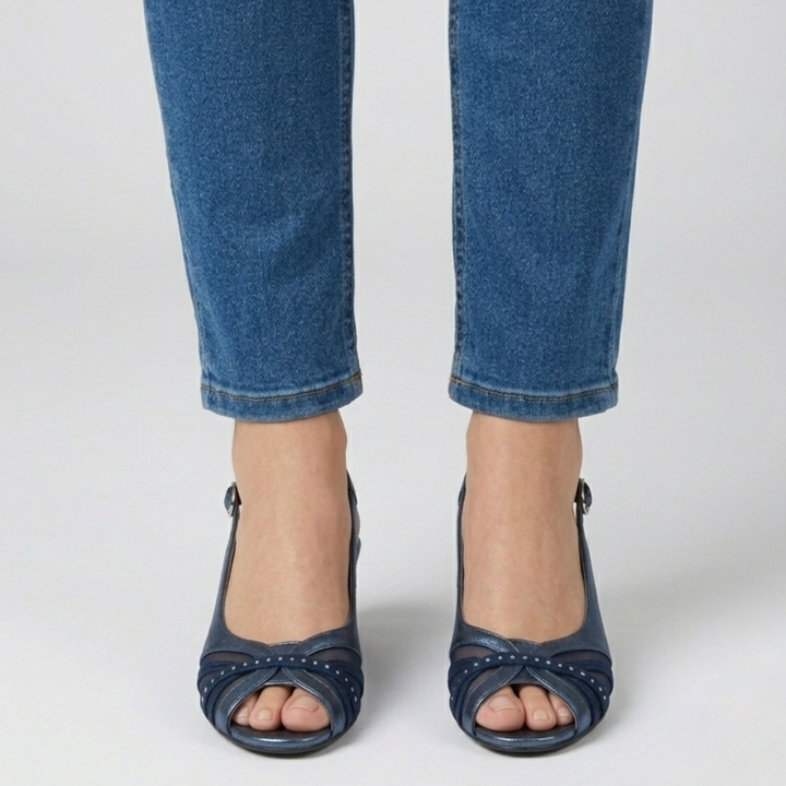 Fiamma - Sandalo comoda Donna con tacco