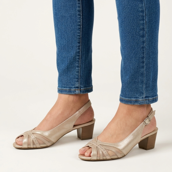 Fiamma - Sandalo comoda Donna con tacco
