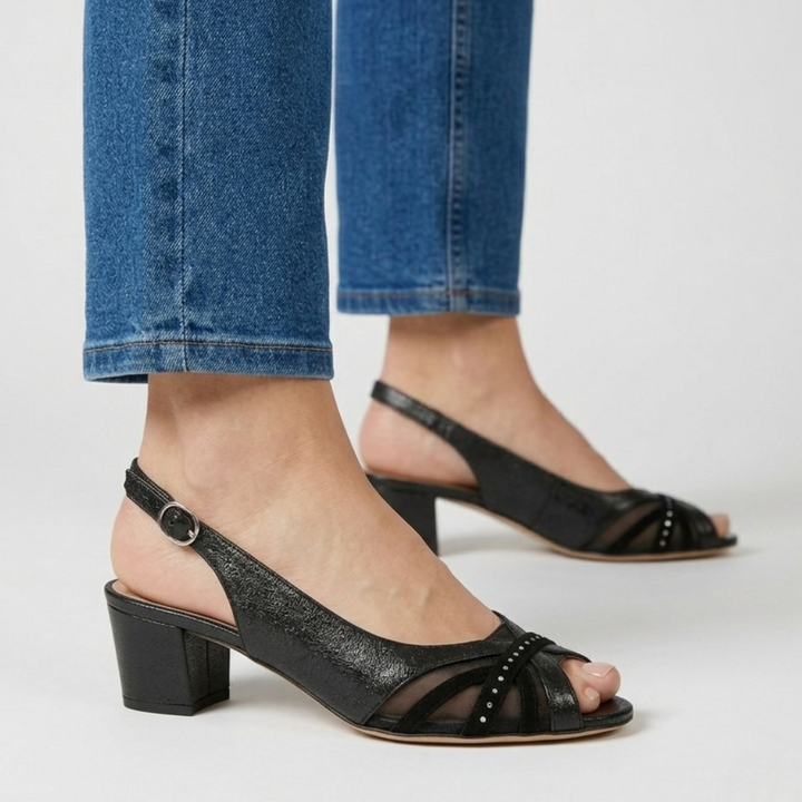 Fiamma - Sandalo comoda Donna con tacco