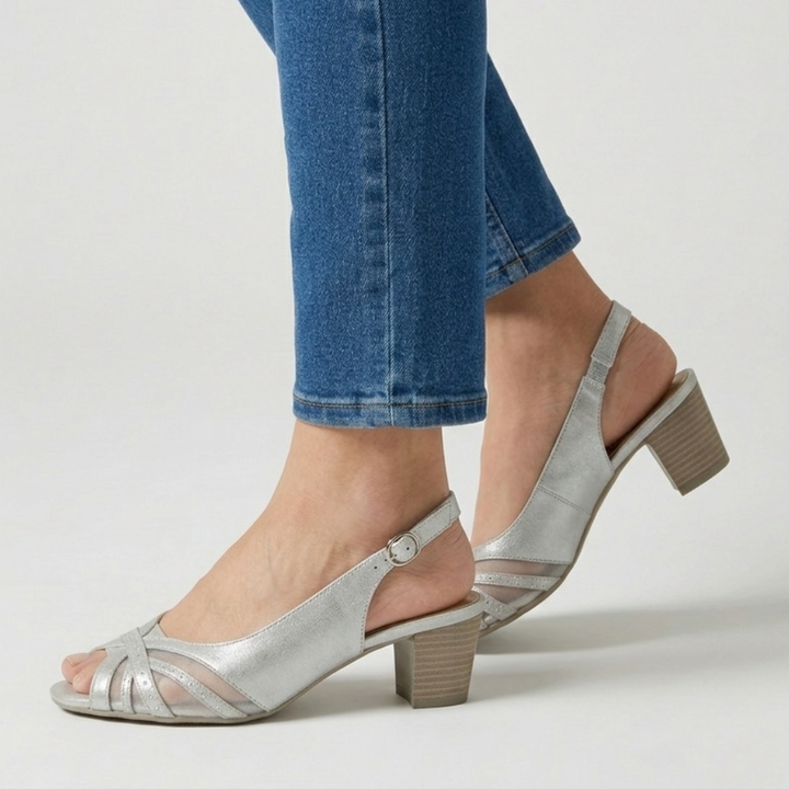 Fiamma - Sandalo comoda Donna con tacco
