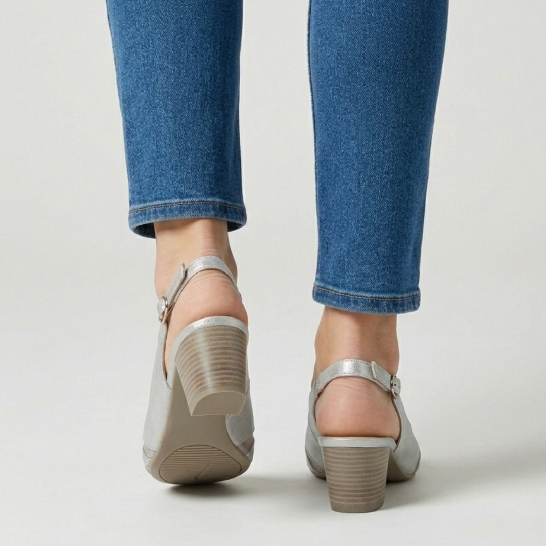 Fiamma - Sandalo comoda Donna con tacco