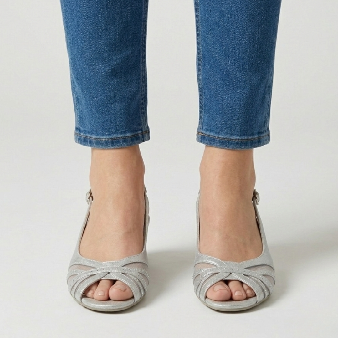 Fiamma - Sandalo comoda Donna con tacco