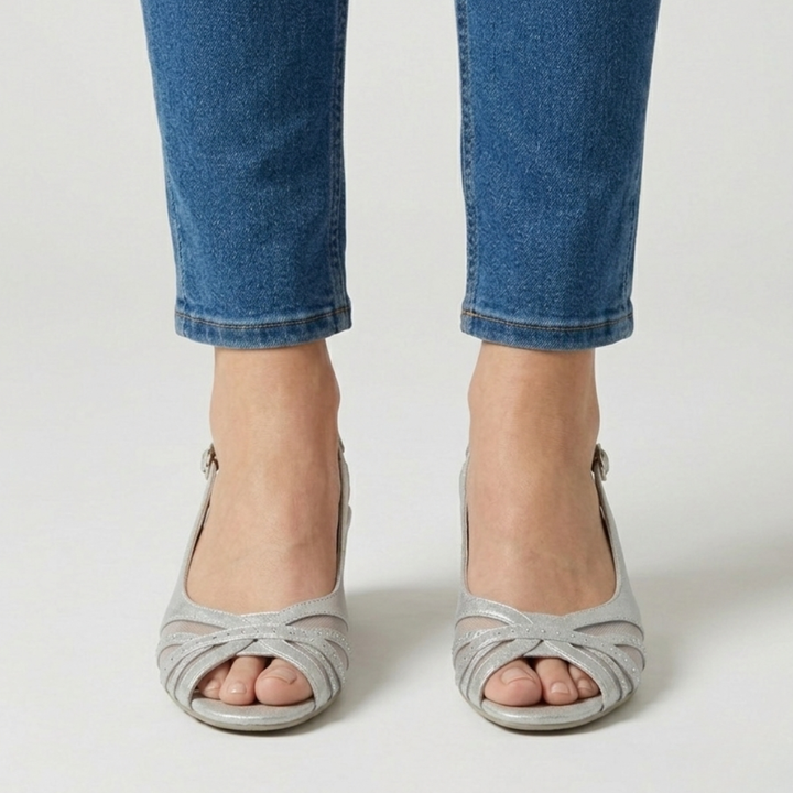 Fiamma - Sandalo comoda Donna con tacco