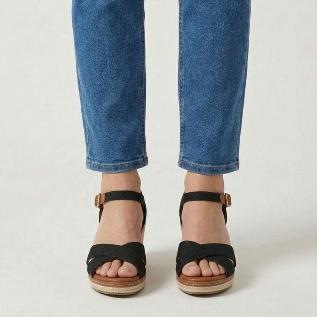 Irene - Sandalo Donna Comfort con Zeppa