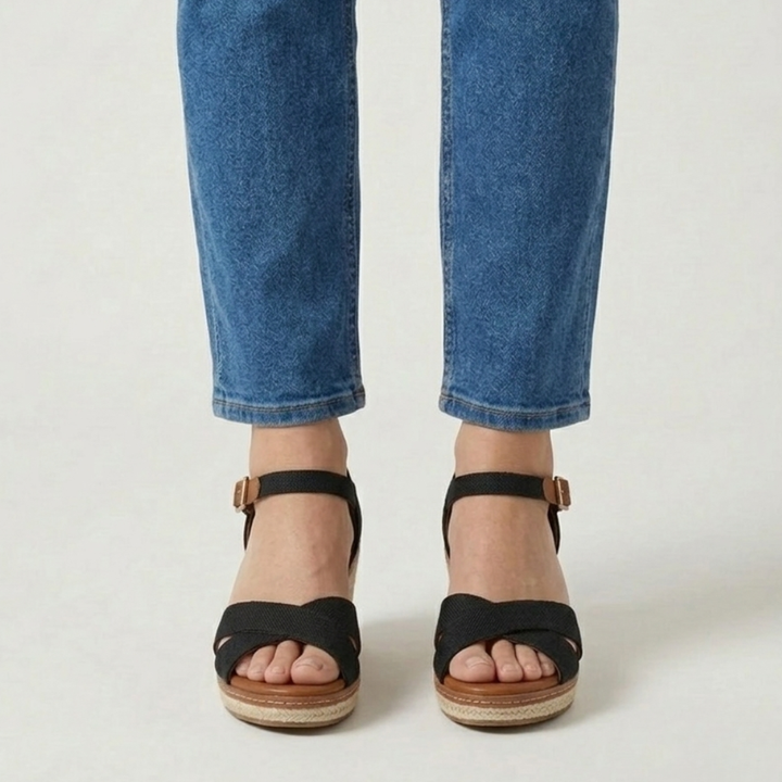 Irene - Sandalo Donna Comfort con Zeppa