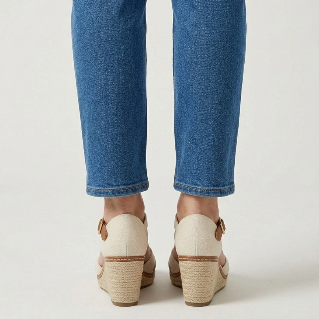 Irene - Sandalo Donna Comfort con Zeppa