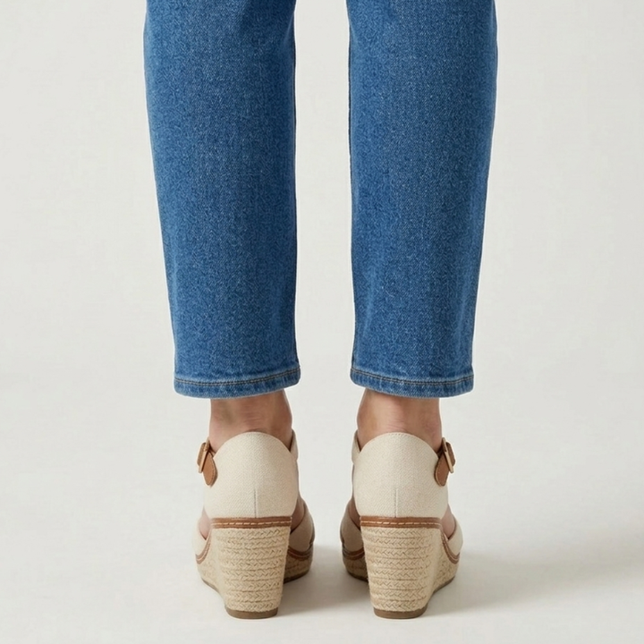 Irene - Sandalo Donna Comfort con Zeppa