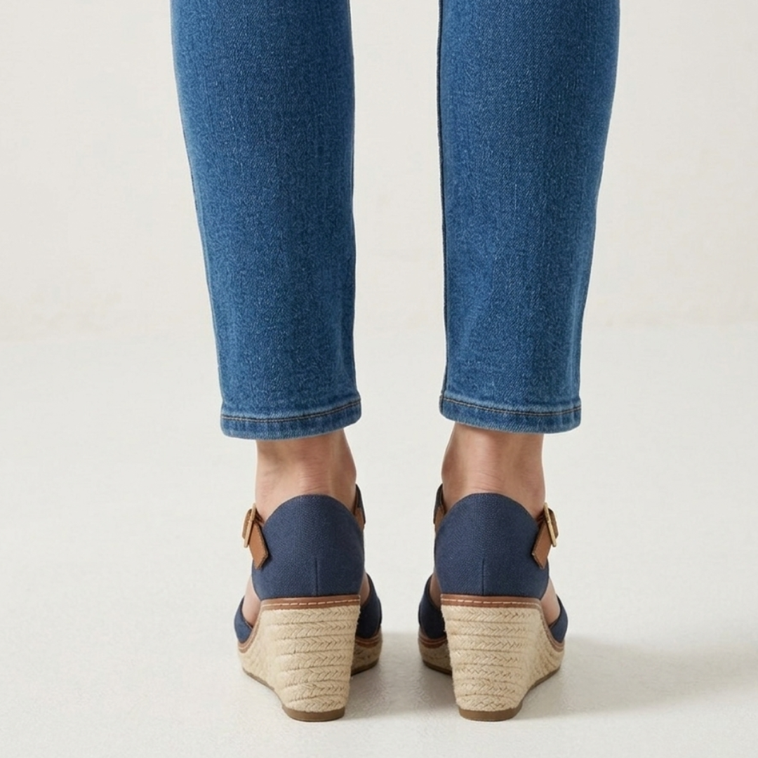 Irene - Sandalo Donna Comfort con Zeppa