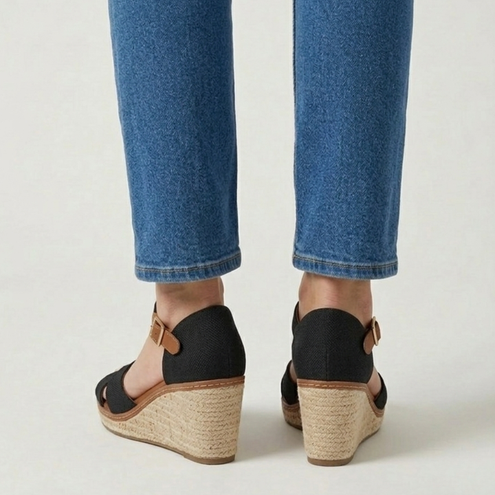 Irene - Sandalo Donna Comfort con Zeppa