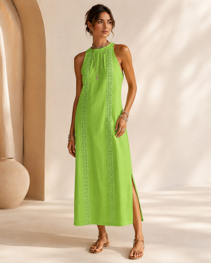 Lena | Abito Midi Elegante con Dettagli Raffinati