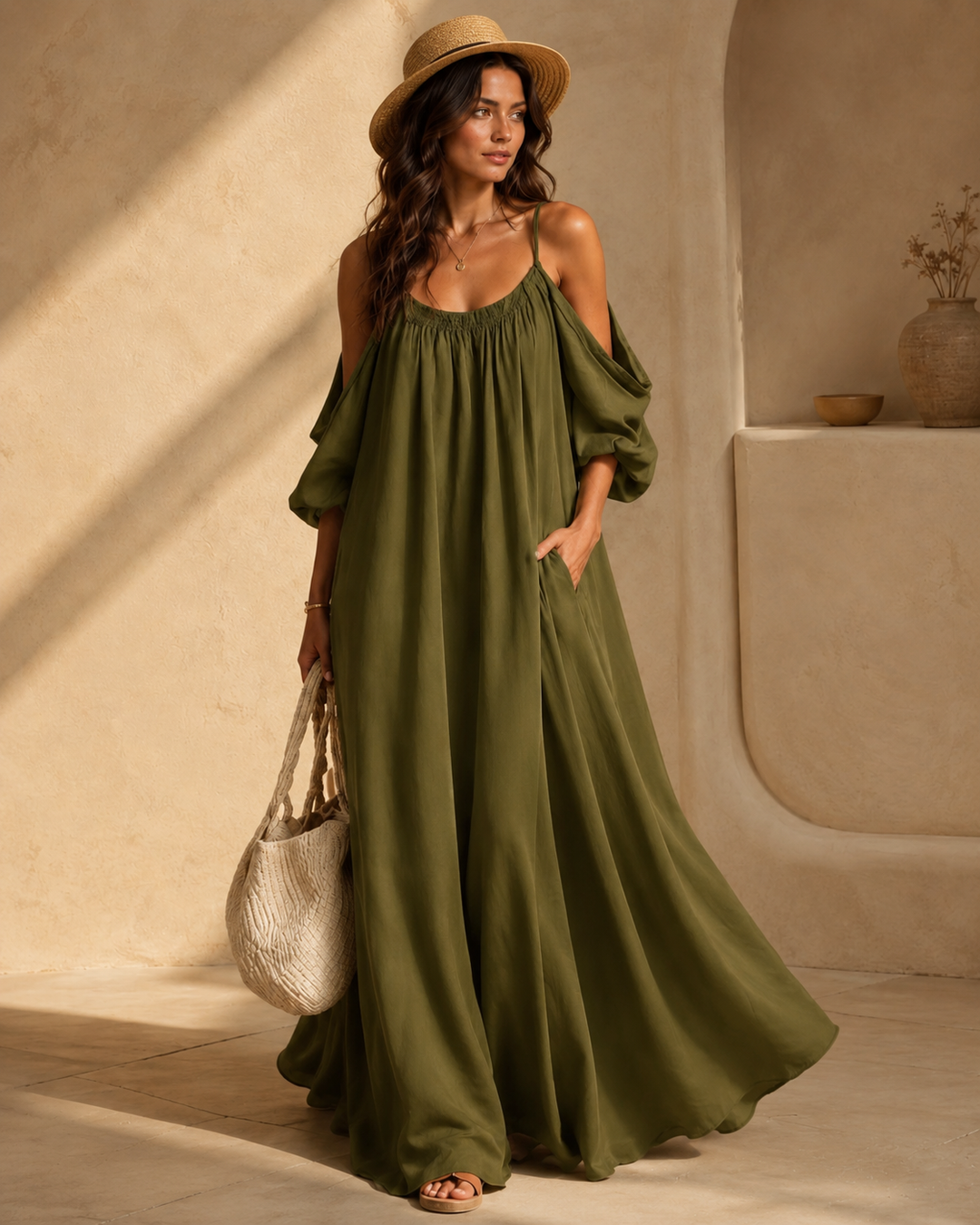 Lovia | Elegante Abito Maxi con Spalle Scoperte