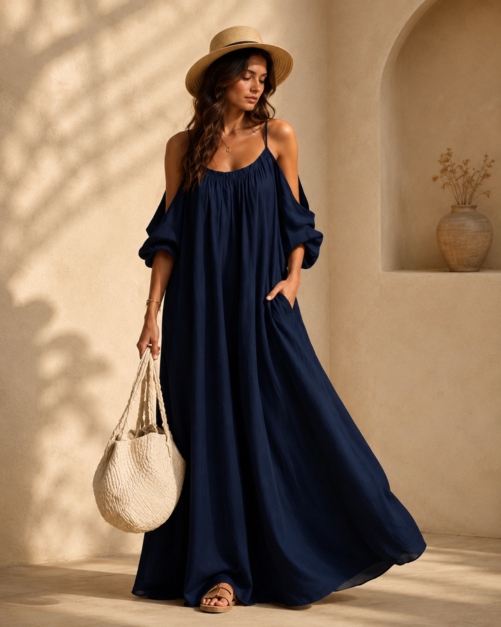 Lovia | Elegante Abito Maxi con Spalle Scoperte