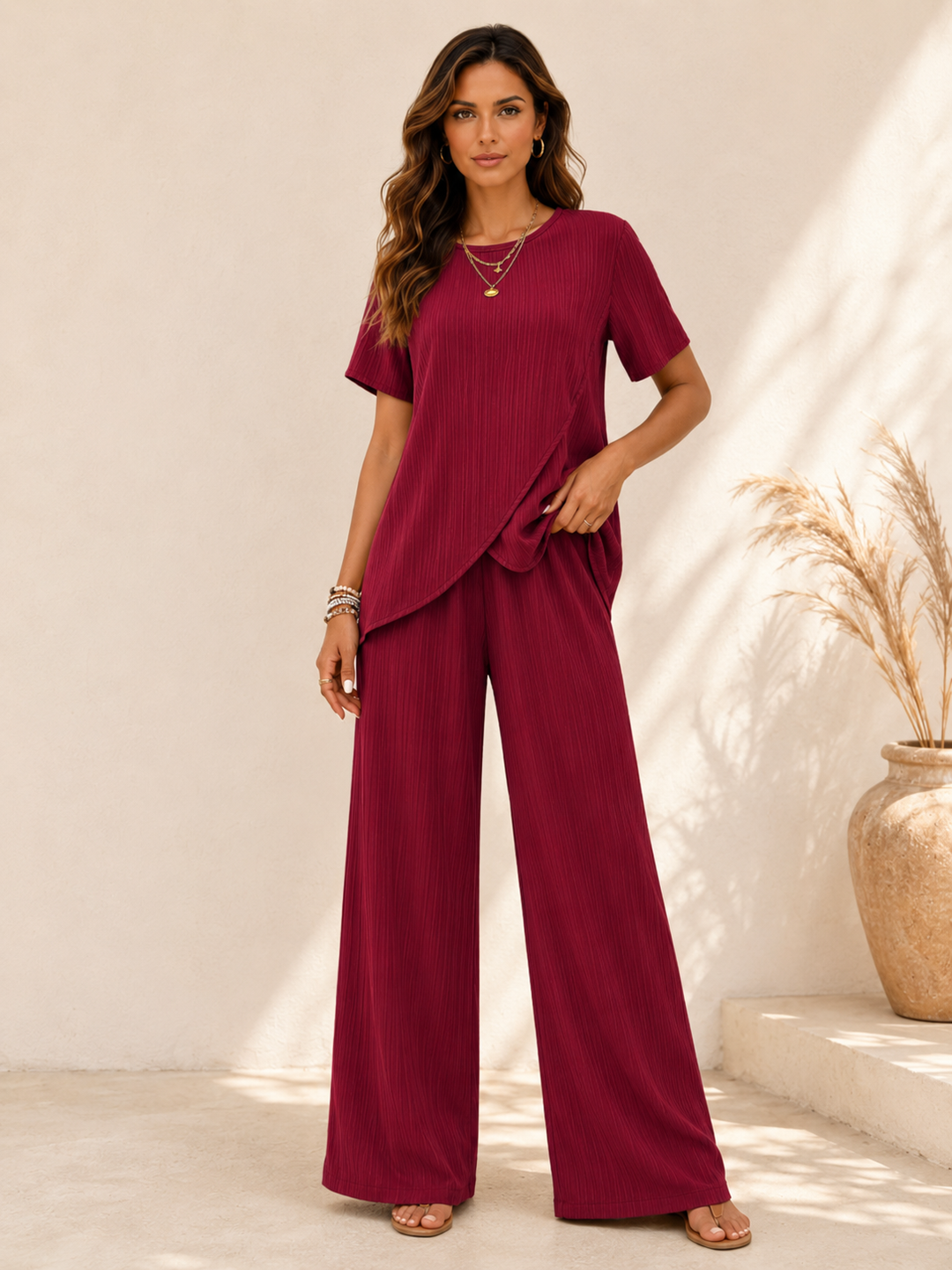 Lina | Completo Due Pezzi Eleganza Naturale