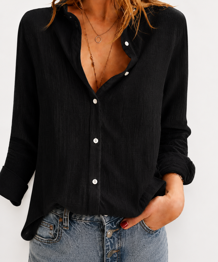 Diamante – Camicia di lino con ricami