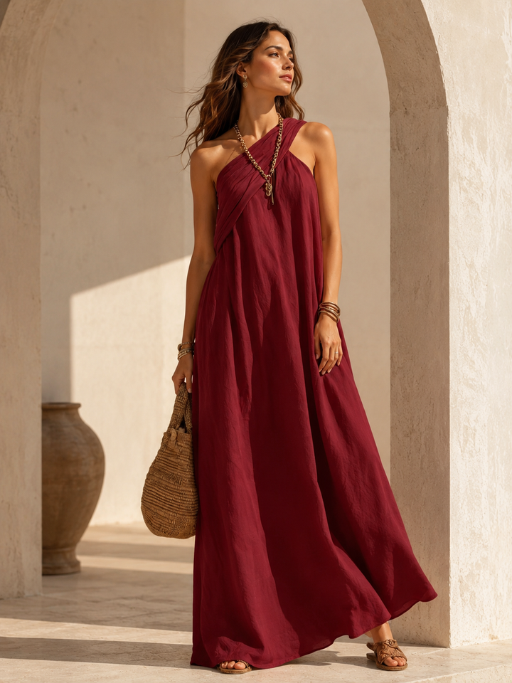 Vera | Abito camicia elegante in lino