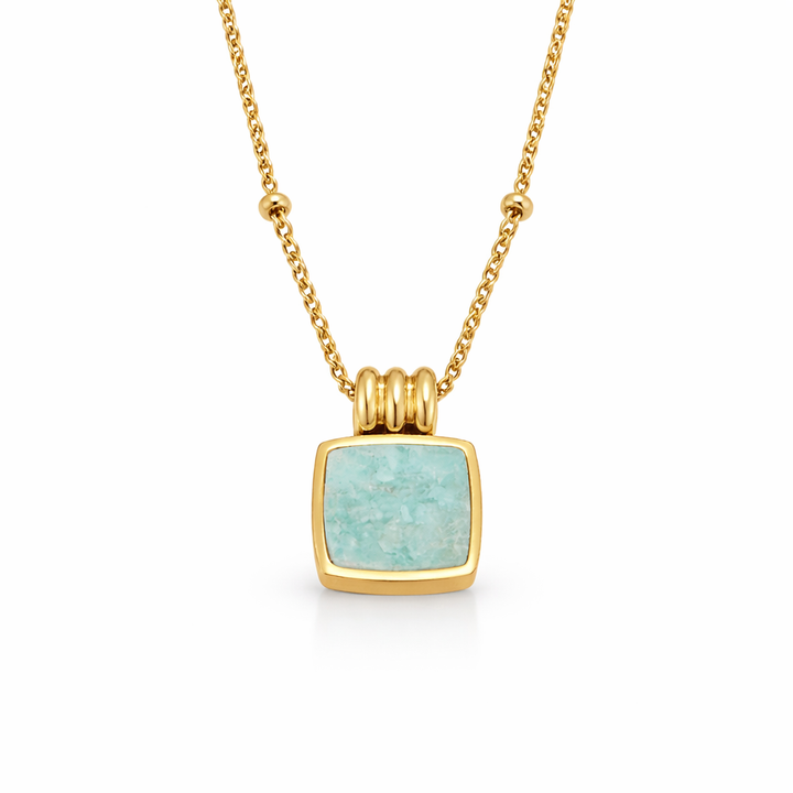 Collana Lucia con pendente verde