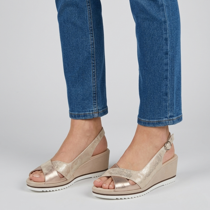 Fiamma Sole - Sandalo Donna con Zeppa
