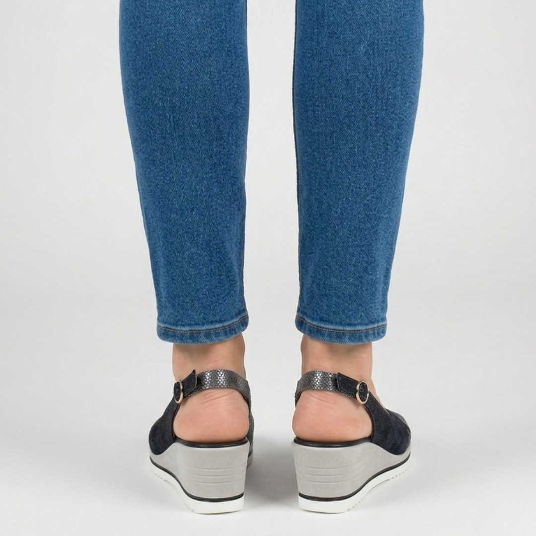 Fiamma Sole - Sandalo Donna con Zeppa