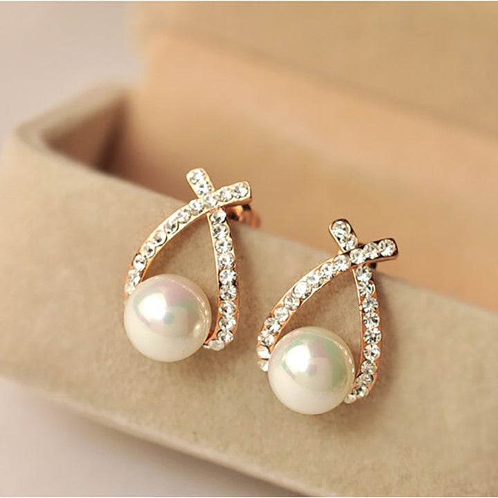 Perla | Orecchini con perle e paillettes