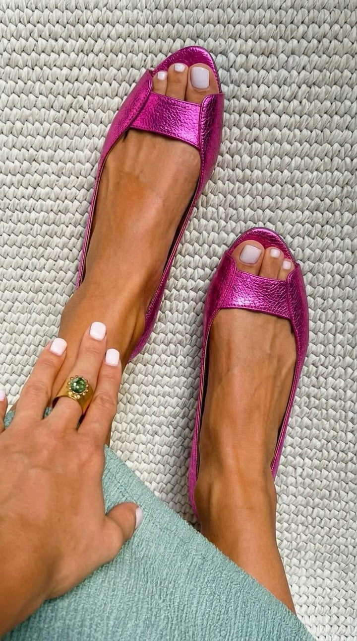 Adelina Sandali Dorati Comfort Chic