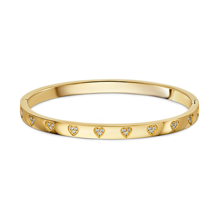 Primavera | Bracciale rigido placcato oro