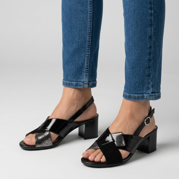 Celeste - Sandalo comoda Donna con tacco