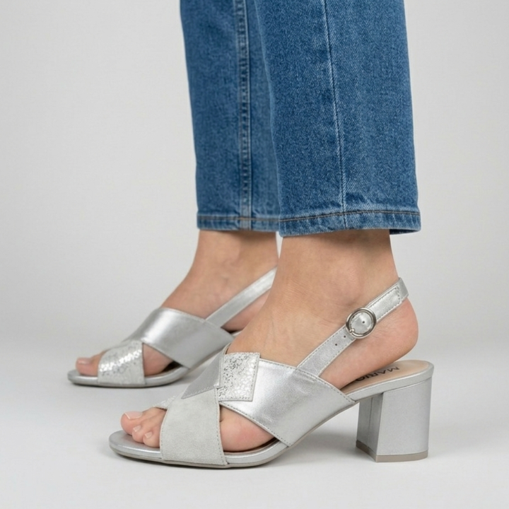 Celeste - Sandalo comoda Donna con tacco