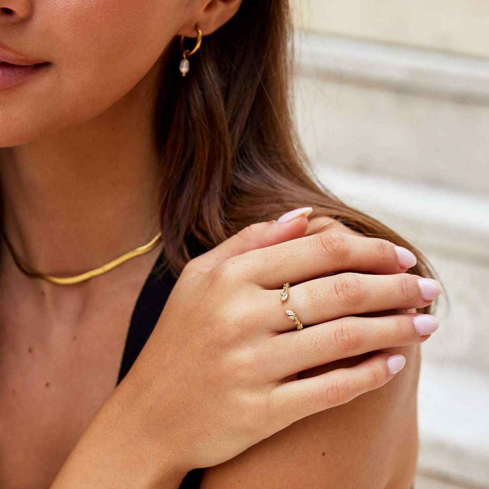 Lea | Anello placcato oro 18k