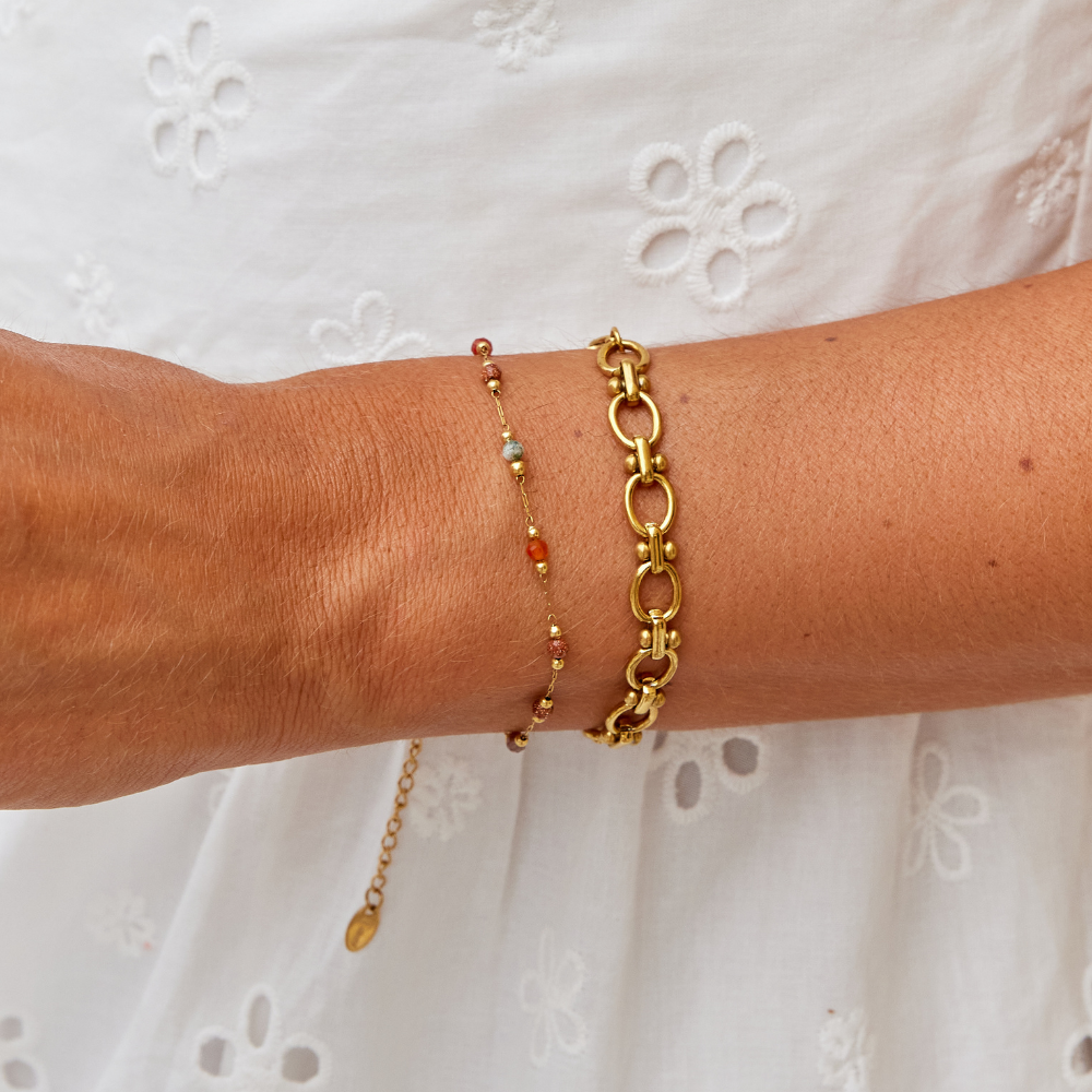 Lulu | Bracciale con Pietre e Perline