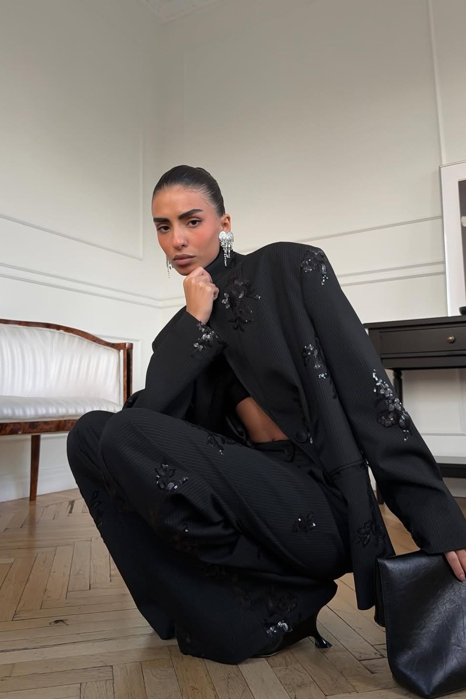 Valentina – Set blazer e pantaloni con paillettes