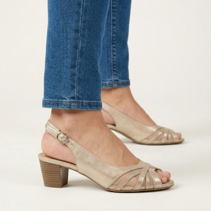 Fiamma - Sandalo comoda Donna con tacco