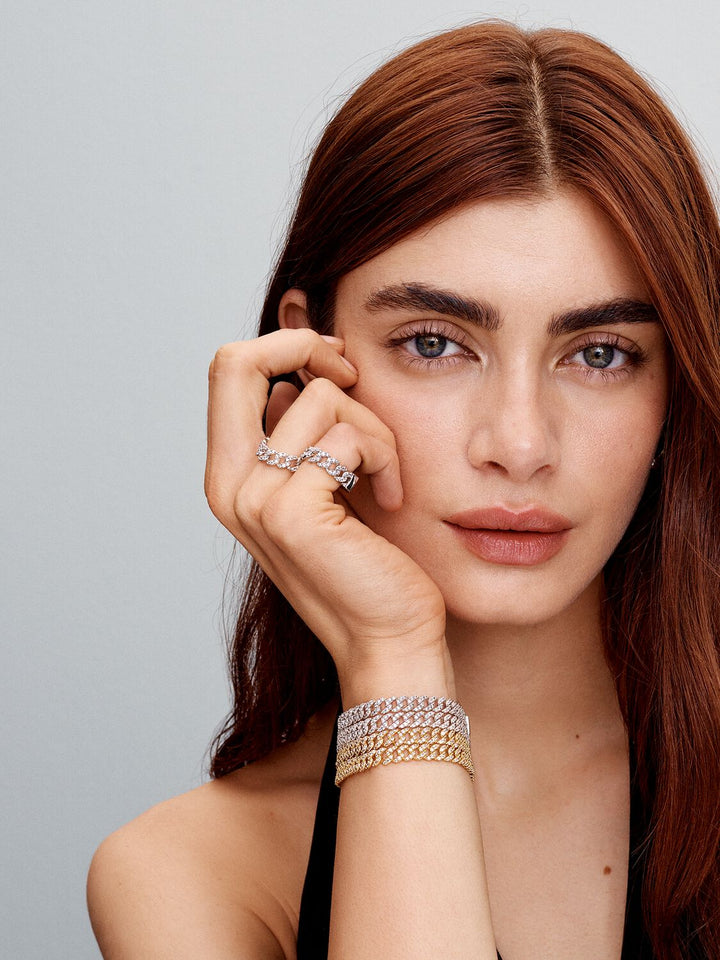 Cubana | Bracciale cubano in moissanite
